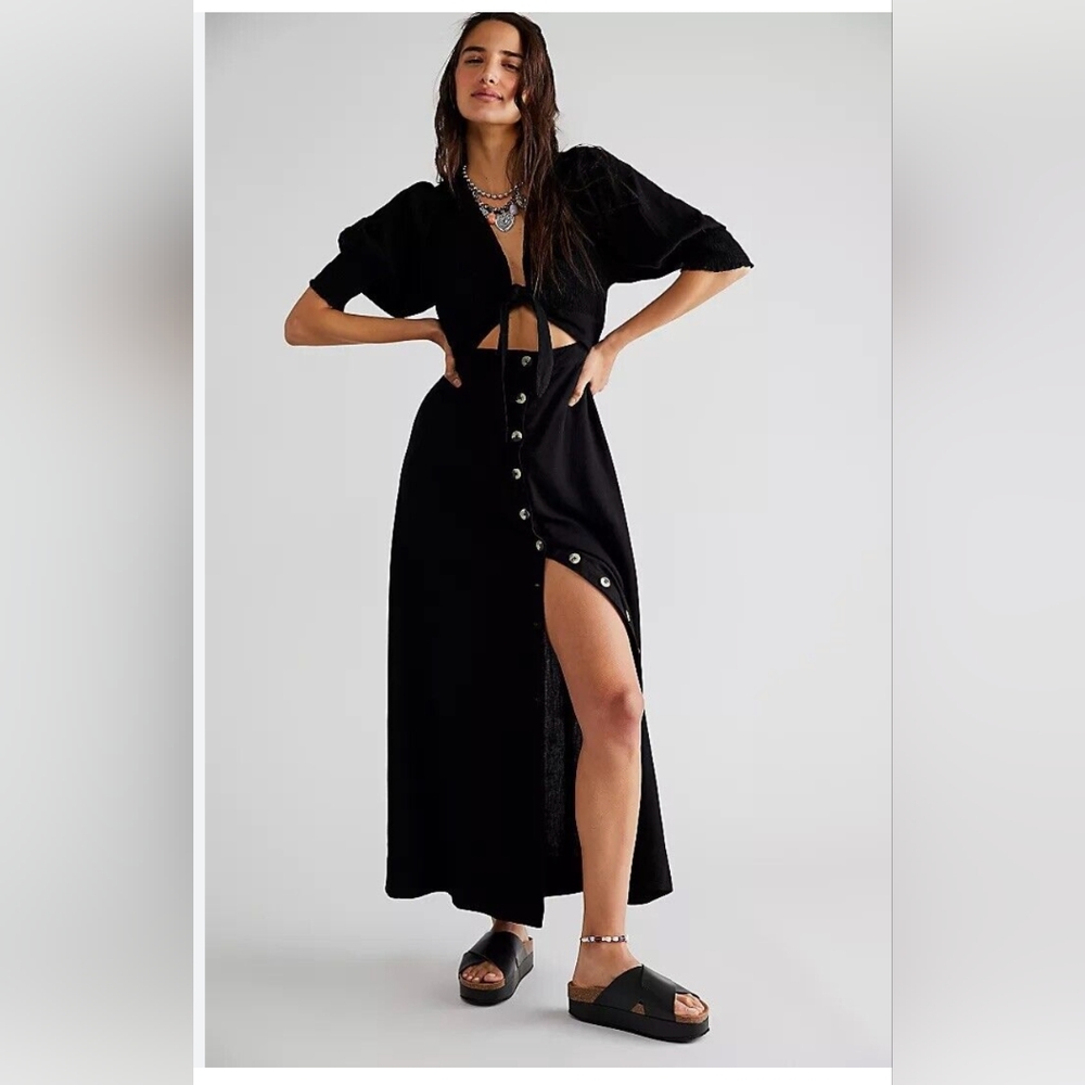 NWOT Free People String of Hearts Maxi Dress